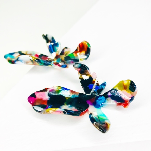 RESTOCKED Lily Stud Earring in Multicolor - Picture 5 of 8